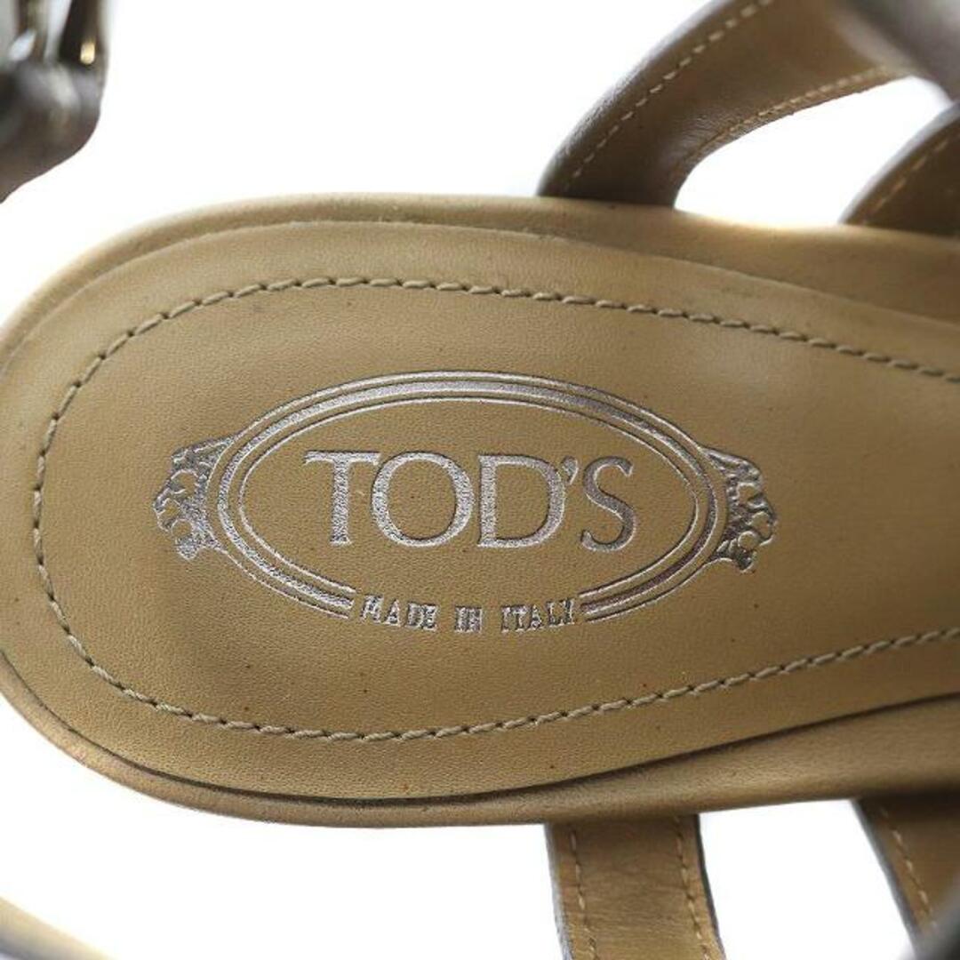 TOD'S(トッズ)のトッズ グルカサンダル ハイヒール 36 23.0cm 茶 ブラウン レディースの靴/シューズ(サンダル)の商品写真