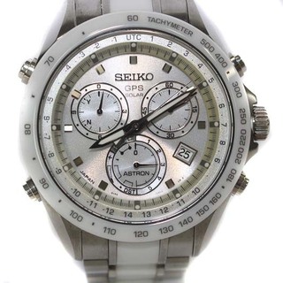SEIKO - セイコー 腕時計 8X82-0AG0 アストロン GPS電波 シルバー色 白