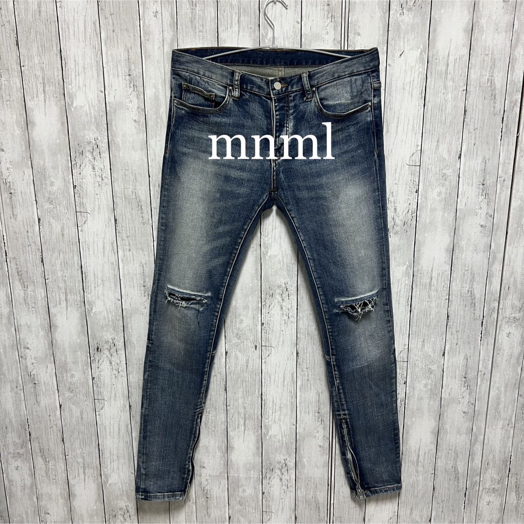 値下げしました　mnml デニム　パンツ約31cmわたり