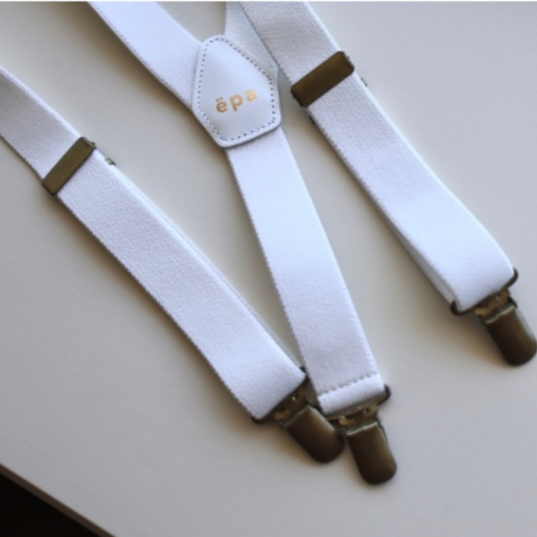 TOMORROWLAND(トゥモローランド)のepa エパ rubber suspender ラバー サスペンダー ホワイト レディースのトップス(Tシャツ(長袖/七分))の商品写真