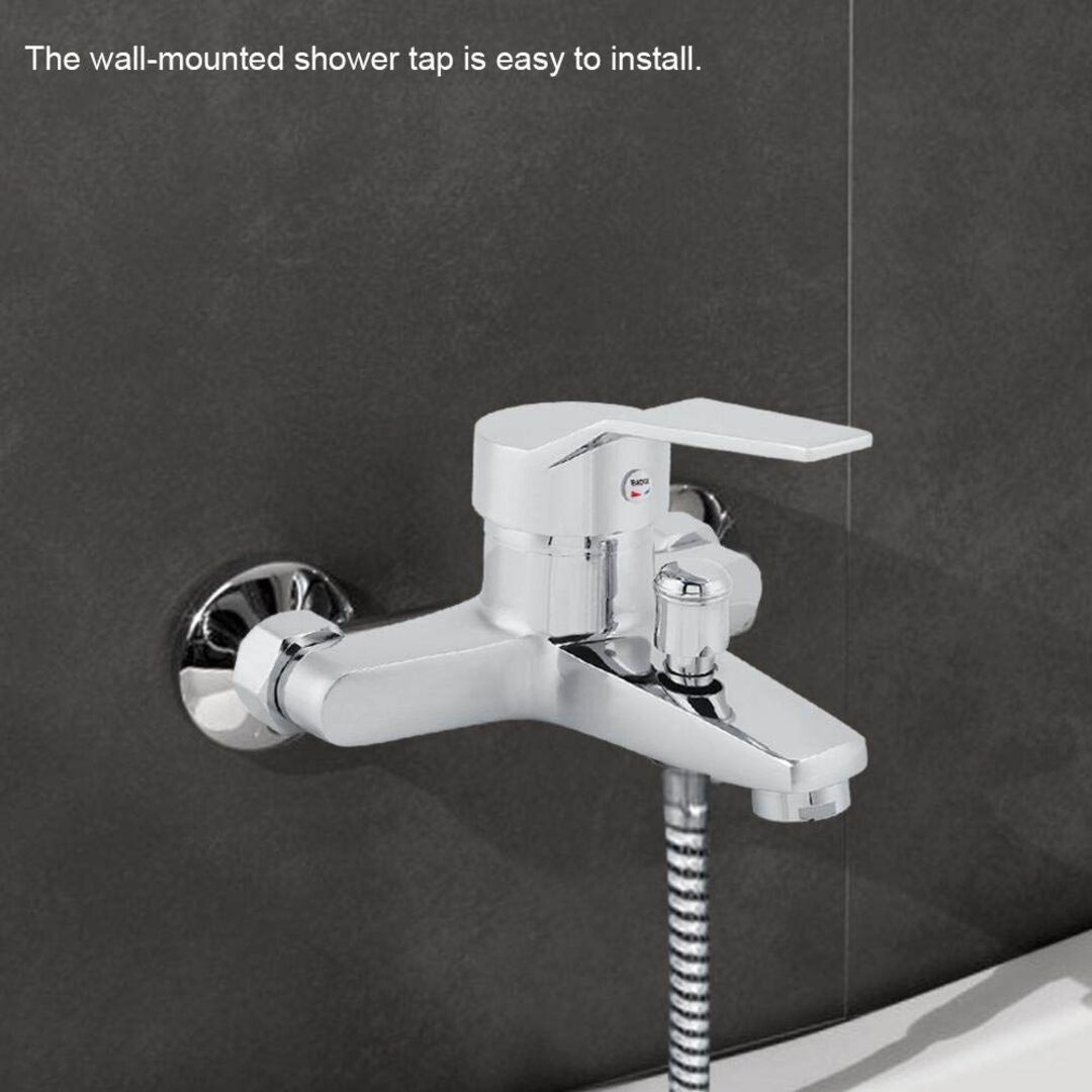 浴槽用シャワー蛇口バルブ、用水栓 洗面水栓 蛇口 頑丈な耐久性のある安全な壁掛け