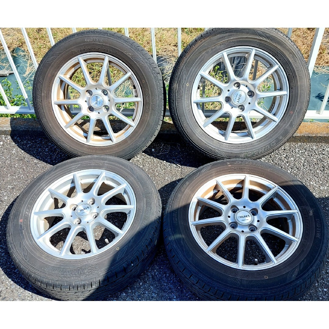 タイヤ・ホイールセット15インチ【国産タイヤ付き】4本☆185/65R15☆スペイド　フリード　アクア