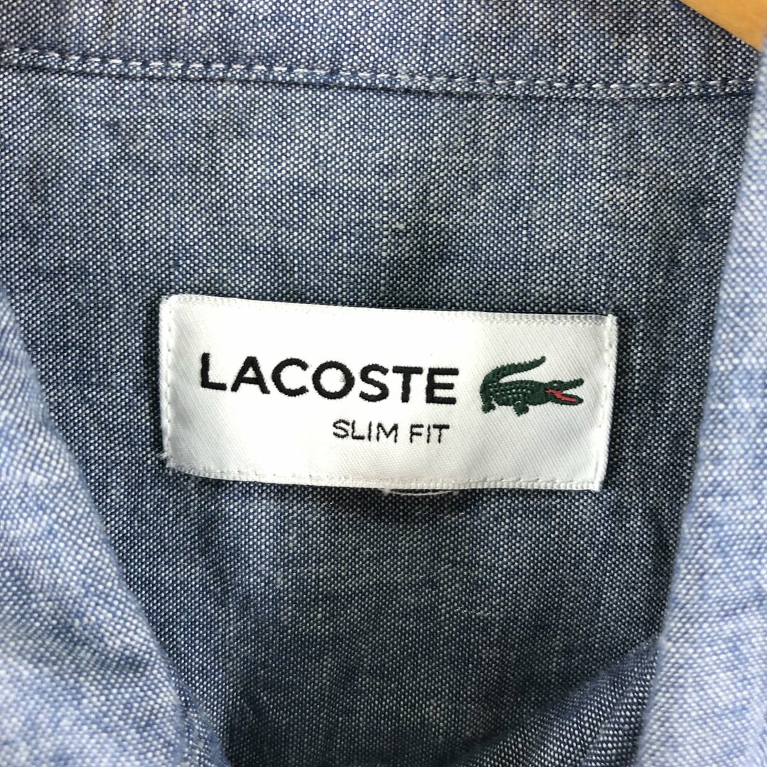 LACOSTE - 古着 ラコステ LACOSTE 長袖 ボタンダウンシャツ メンズM