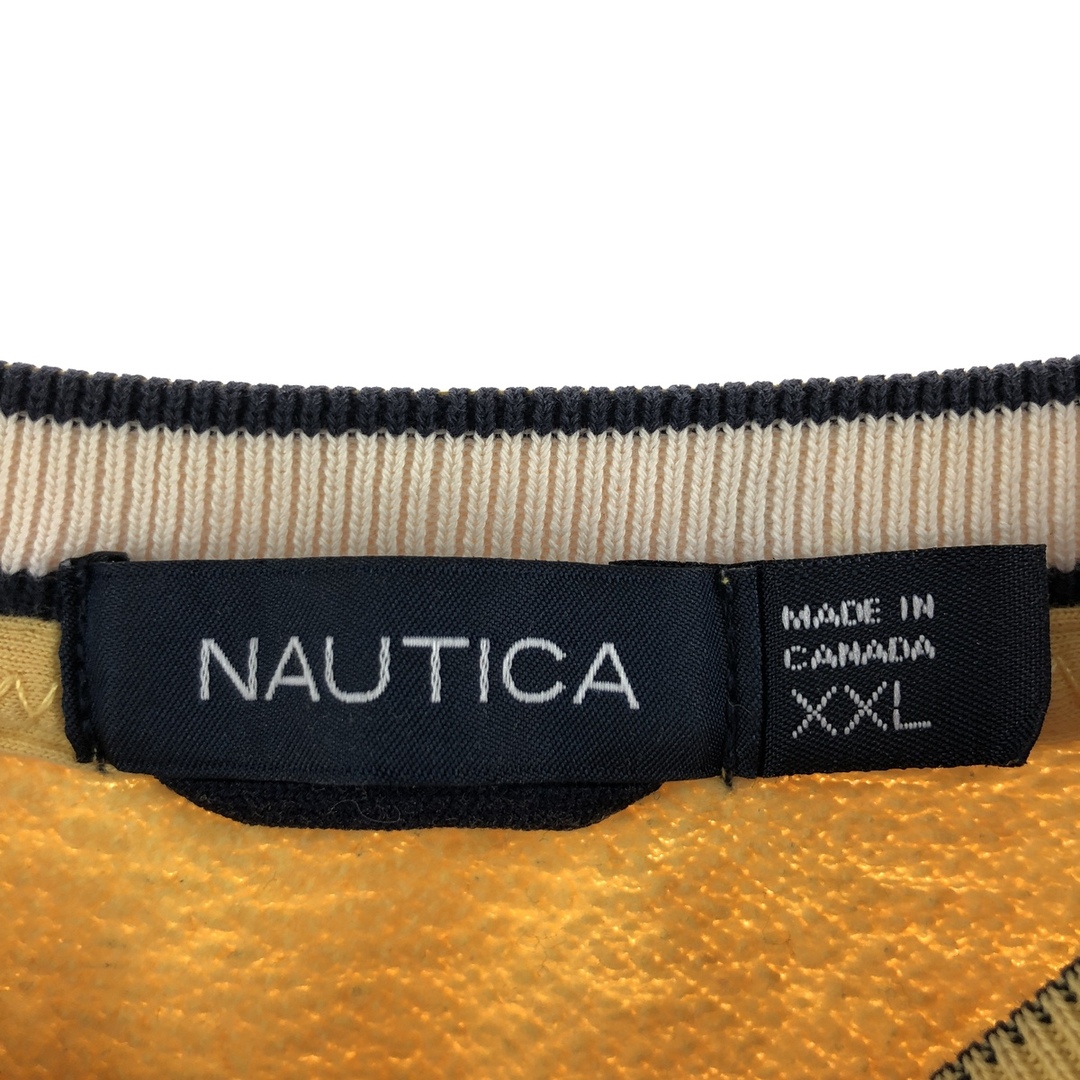 NAUTICA(ノーティカ)の古着 ノーティカ NAUTICA ワンポイントロゴスウェット トレーナー カナダ製 メンズXXL /eaa374620 メンズのトップス(スウェット)の商品写真