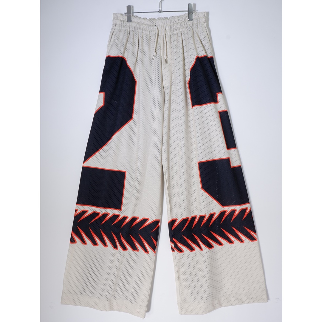 DRIES VAN NOTENドリスヴァンノッテン 国内正規品2023AW HEMEN PR 7629 M.K.PANTS ECRメッシュワイドパンツ【S】【MPTA72717】