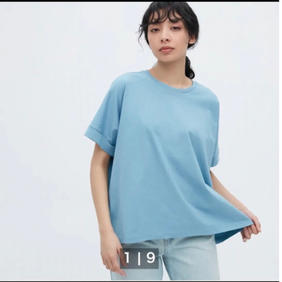 UNIQLO(ユニクロ)のユニクロ　コットンオーバーサイズTシャツM 美品 メンズのトップス(Tシャツ/カットソー(半袖/袖なし))の商品写真