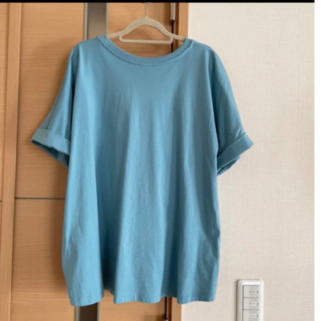 UNIQLO(ユニクロ)のユニクロ　コットンオーバーサイズTシャツM 美品 メンズのトップス(Tシャツ/カットソー(半袖/袖なし))の商品写真