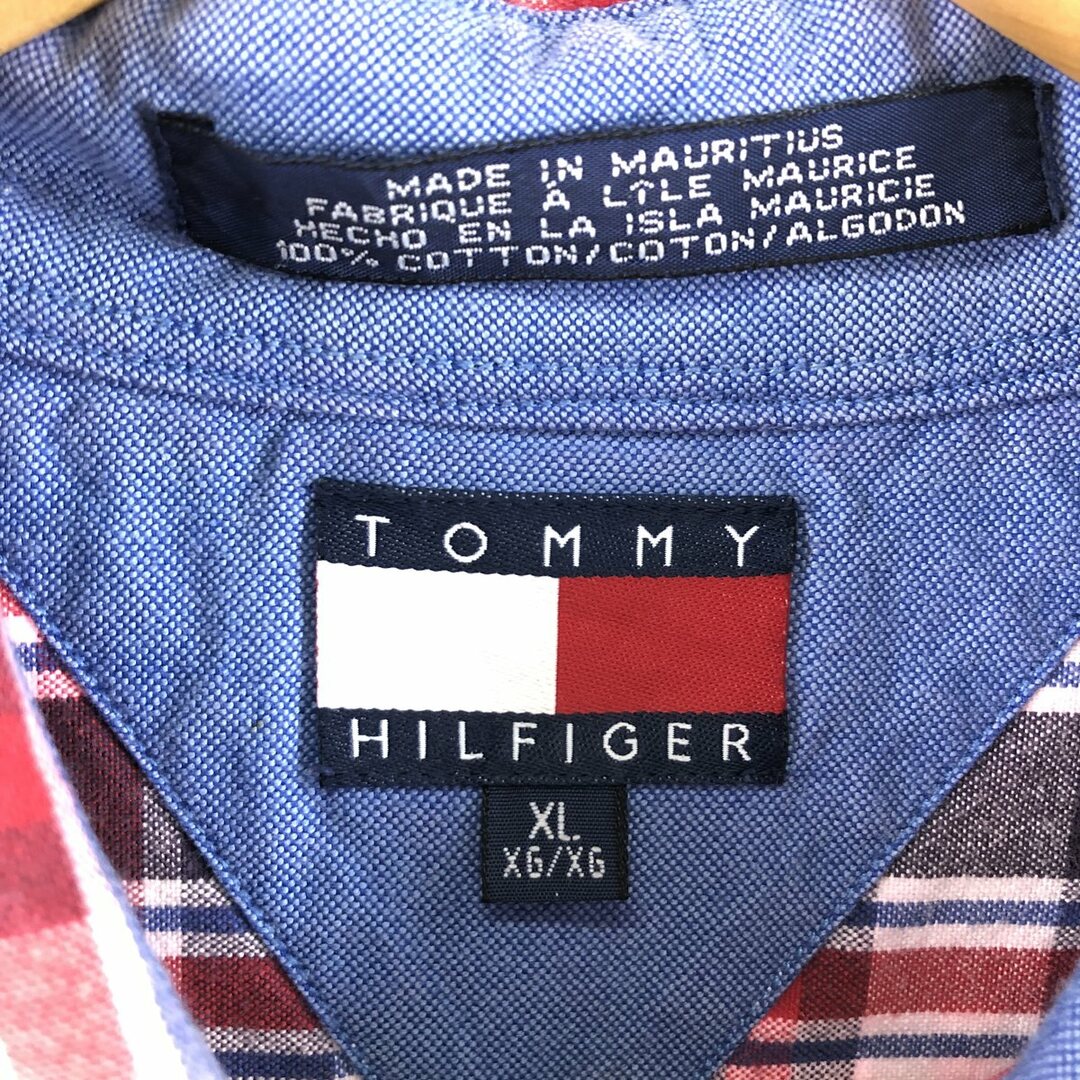 TOMMY HILFIGER(トミーヒルフィガー)の古着 トミーヒルフィガー TOMMY HILFIGER 長袖 ボタンダウンチェックシャツ メンズXL /eaa374610 メンズのトップス(シャツ)の商品写真