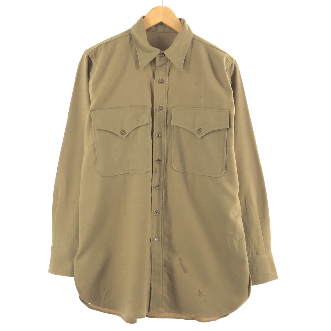古着 40年代 米軍実品 ウールシャツ U.S.ARMY ミリタリー
