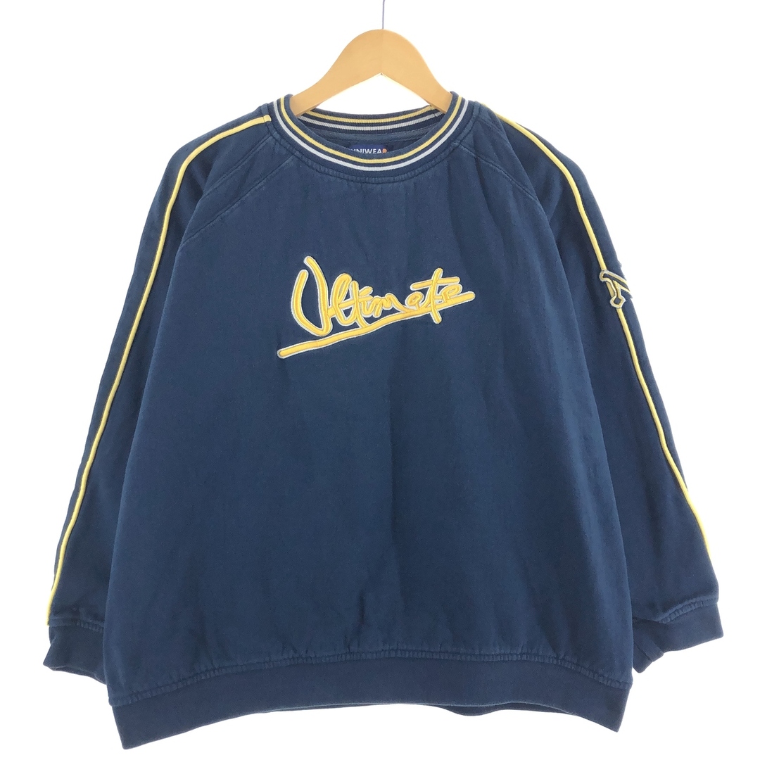 UNIWEAR ライン入り スウェットシャツ トレーナー メンズXL /eaa373862