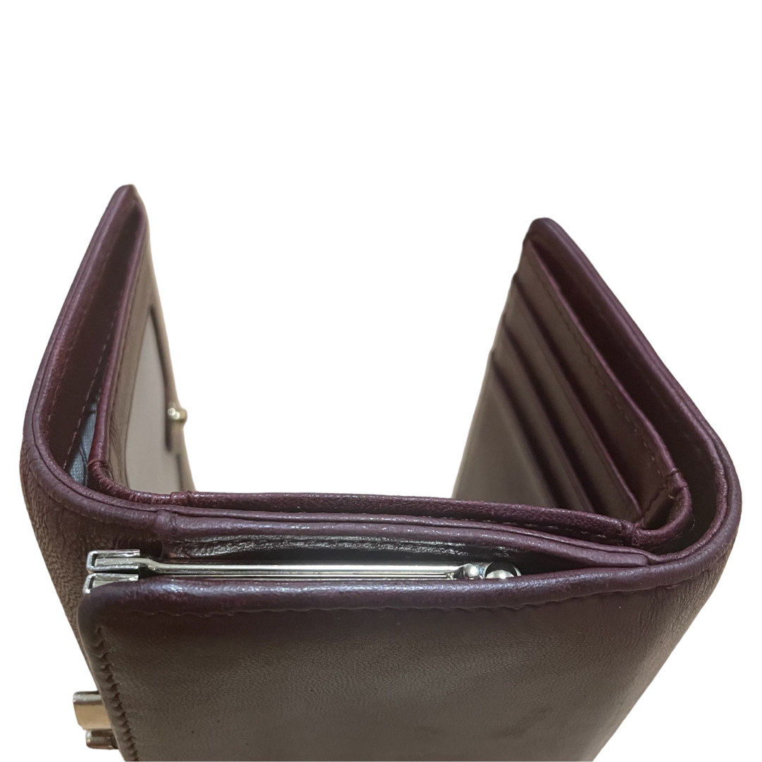 良品 Vivienne Westwood 三つ折り財布 がま口 ゴールドオーブ - 財布