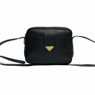 値下げ！　YSL イヴサンローラン カサンドラロゴショルダー　黒系　美品