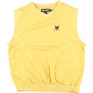 ラルフローレン(Ralph Lauren)の古着 ラルフローレン Ralph Lauren POLO GOLF ポロゴルフ Vネック ウォームアップベスト メンズM /eaa370974(ベスト)