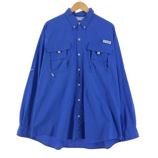 コロンビア(Columbia)の古着 コロンビア Columbia PFG ボタンダウン 長袖 フィッシングシャツ メンズXXL /eaa373244(シャツ)