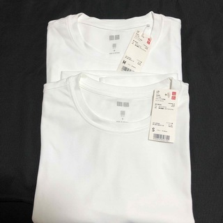 UNIQLO - ユニクロUNIQLO白ティーシャツS &M 計2枚