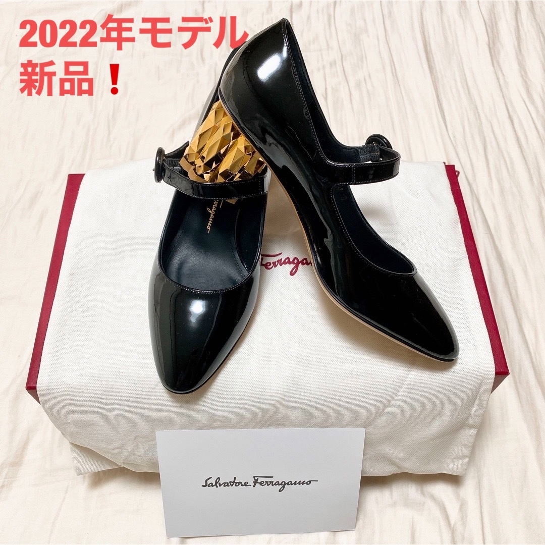 新品!サルバトーレ フェラガモ パンプス 4D ブラック - ハイヒール