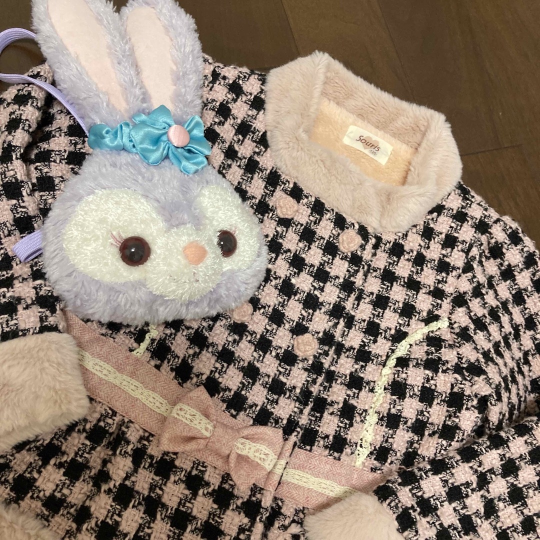 Souris(スーリー)のsouris120ギンガムチェック♡コート♡ キッズ/ベビー/マタニティのキッズ服女の子用(90cm~)(コート)の商品写真