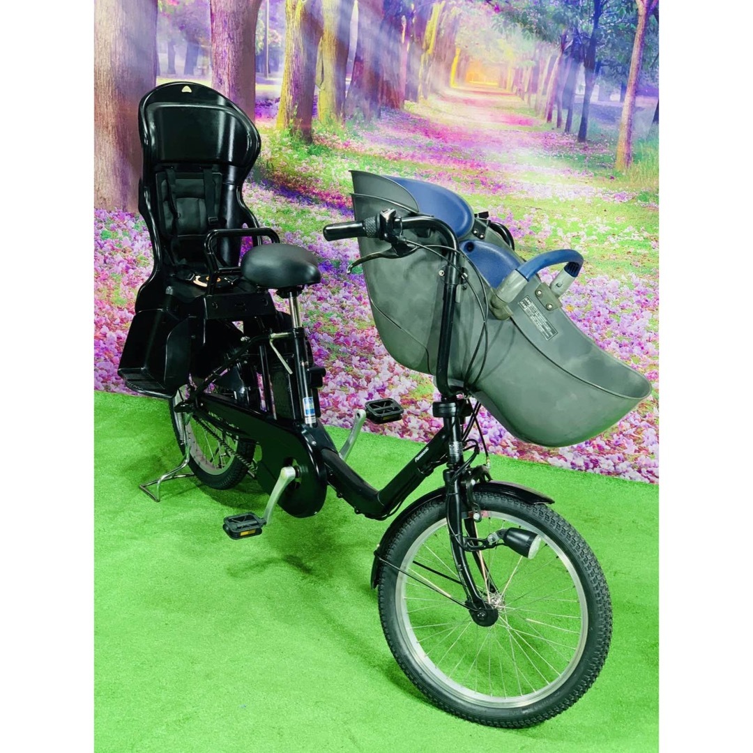 ☆5653子供乗せ電動アシスト自転車パナソニック3人乗り対応20インチ