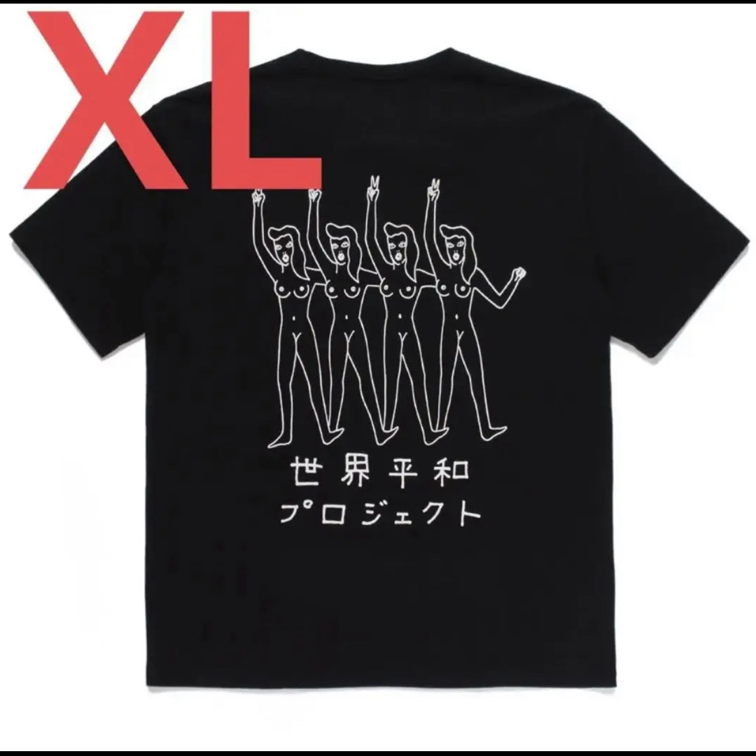 WACKO MARIA 世界平和プロジェク T-SHIRT 黒 XL 30