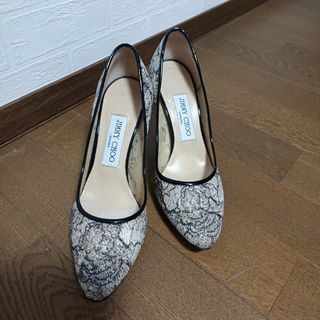 ジミーチュウ(JIMMY CHOO)のJIMMY CHOO　レース　パンプス　36.5(ハイヒール/パンプス)