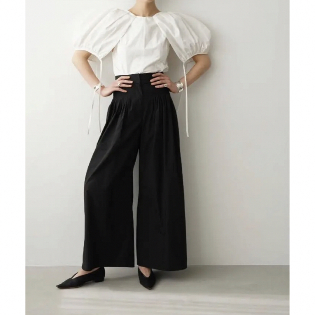 CLANE(クラネ)のTUCK DESIGN WIDE PANTS　CLANE レディースのパンツ(カジュアルパンツ)の商品写真