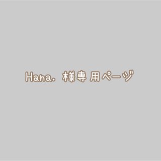 Hana. 様専用ページ(その他)