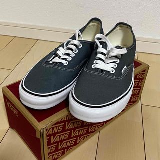 VANS SKATE AUTHENTIC  グレー ガムソール 23cm