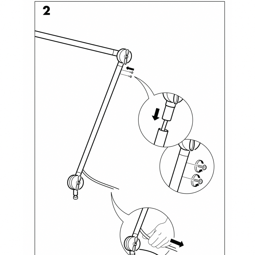 IKEA(イケア)の\ IKEA / アーロード・ワークランプLED電球付き インテリア/住まい/日用品のライト/照明/LED(テーブルスタンド)の商品写真