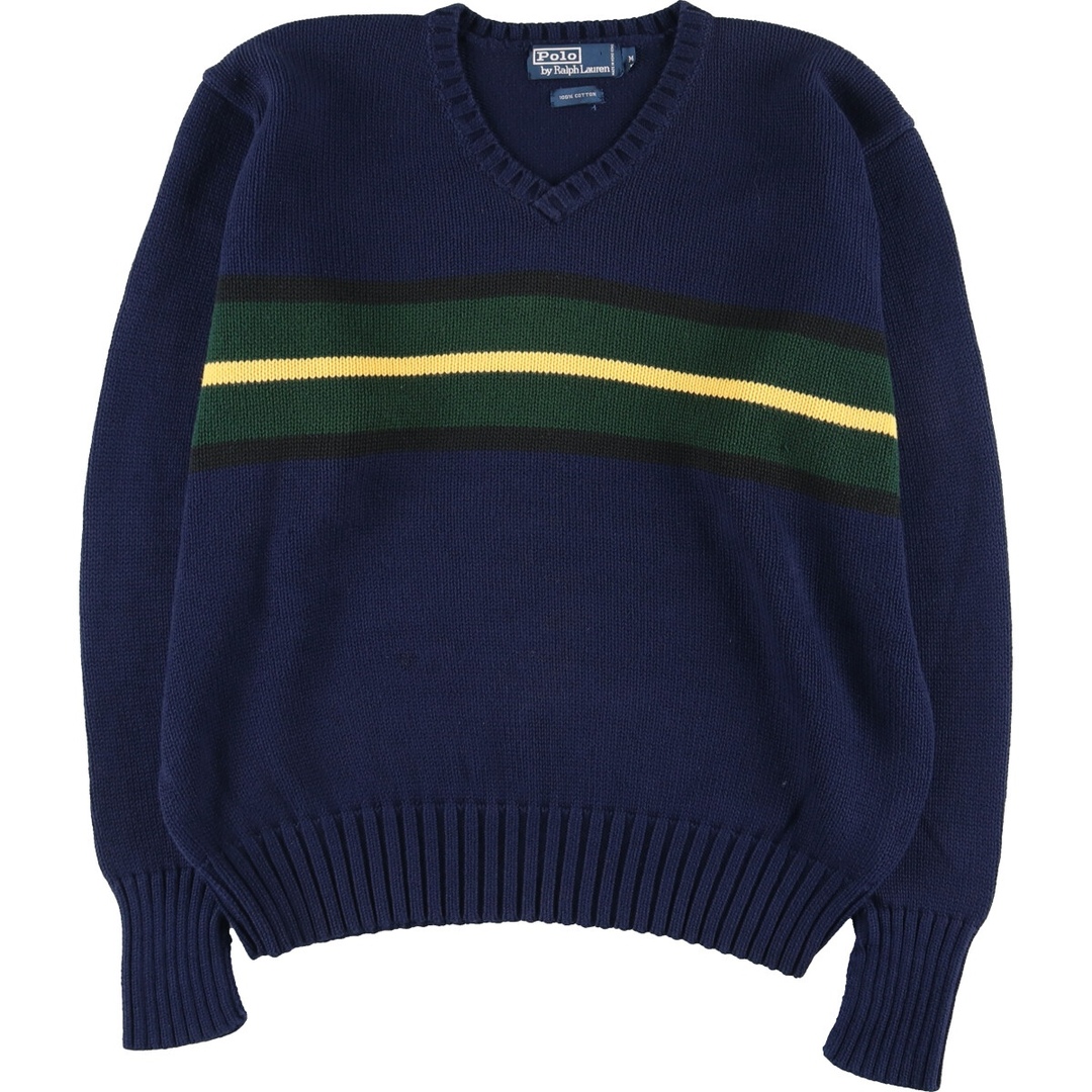 Ralph Lauren(ラルフローレン)の古着 ラルフローレン Ralph Lauren POLO by Ralph Lauren Vネック コットンニットセーター メンズM /eaa372315 メンズのトップス(ニット/セーター)の商品写真