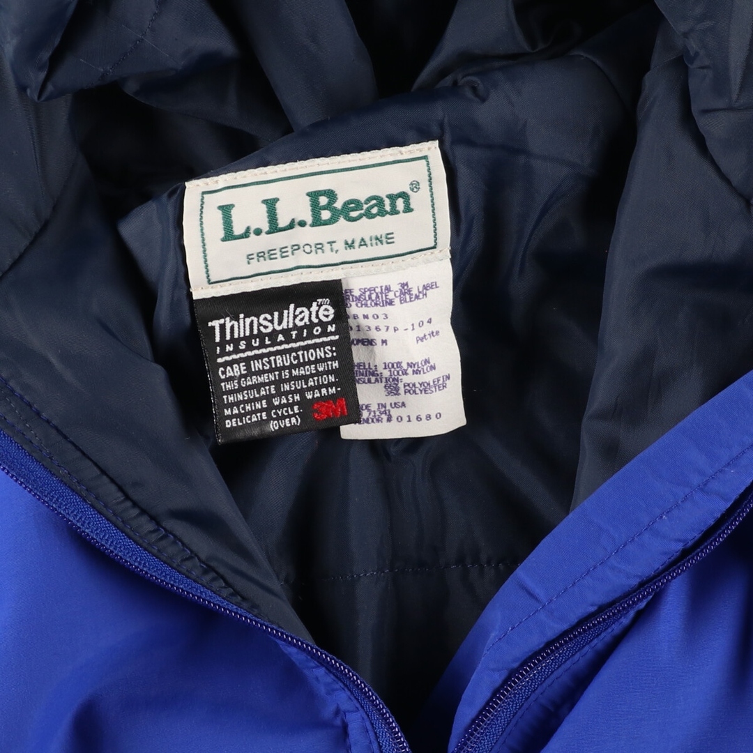 L.L.BEAN thinsulat 中綿入り アノラック sizeM - マウンテンパーカー