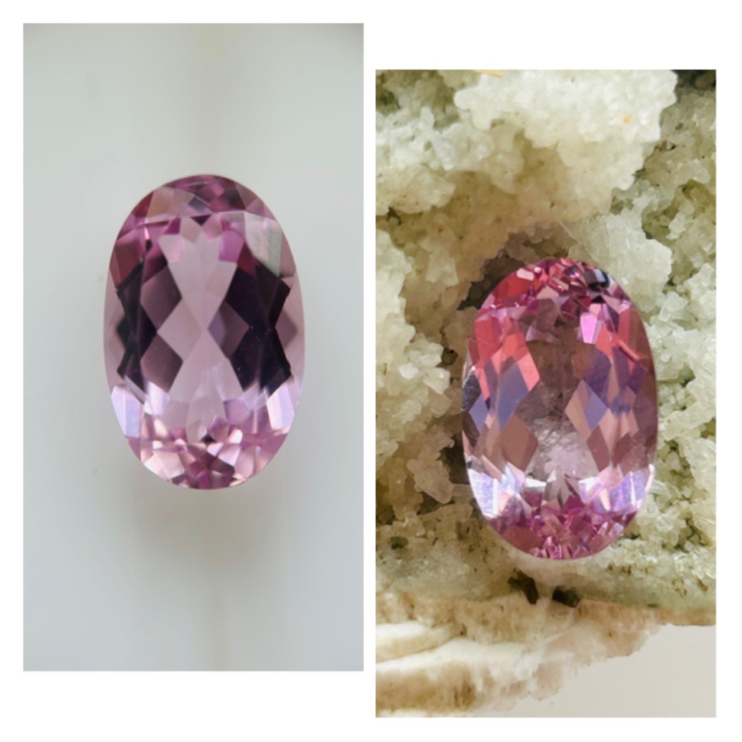 (R0925-7)『パキスタン産』天然クンツァイト 5.738ct 5