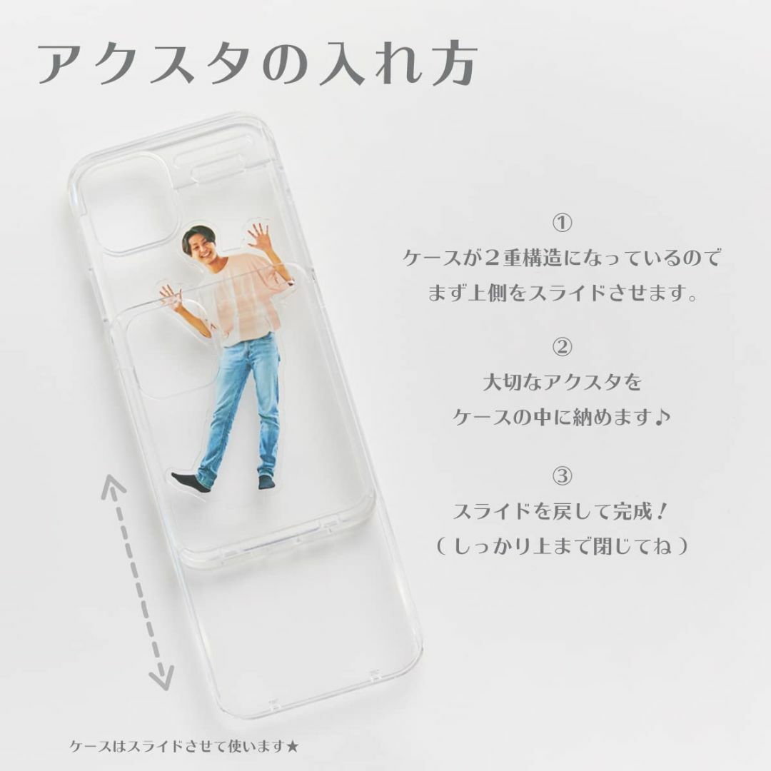 【色: クリア】推部屋ケース アクスタ収納ケース iPhone iPhoneケー