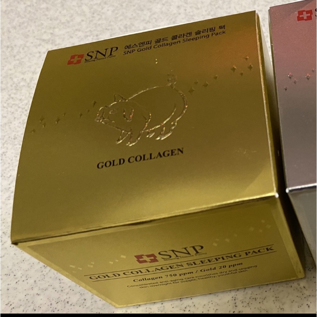 snp ゴールドコラーゲンスリーピングパック コスメ/美容のスキンケア/基礎化粧品(パック/フェイスマスク)の商品写真