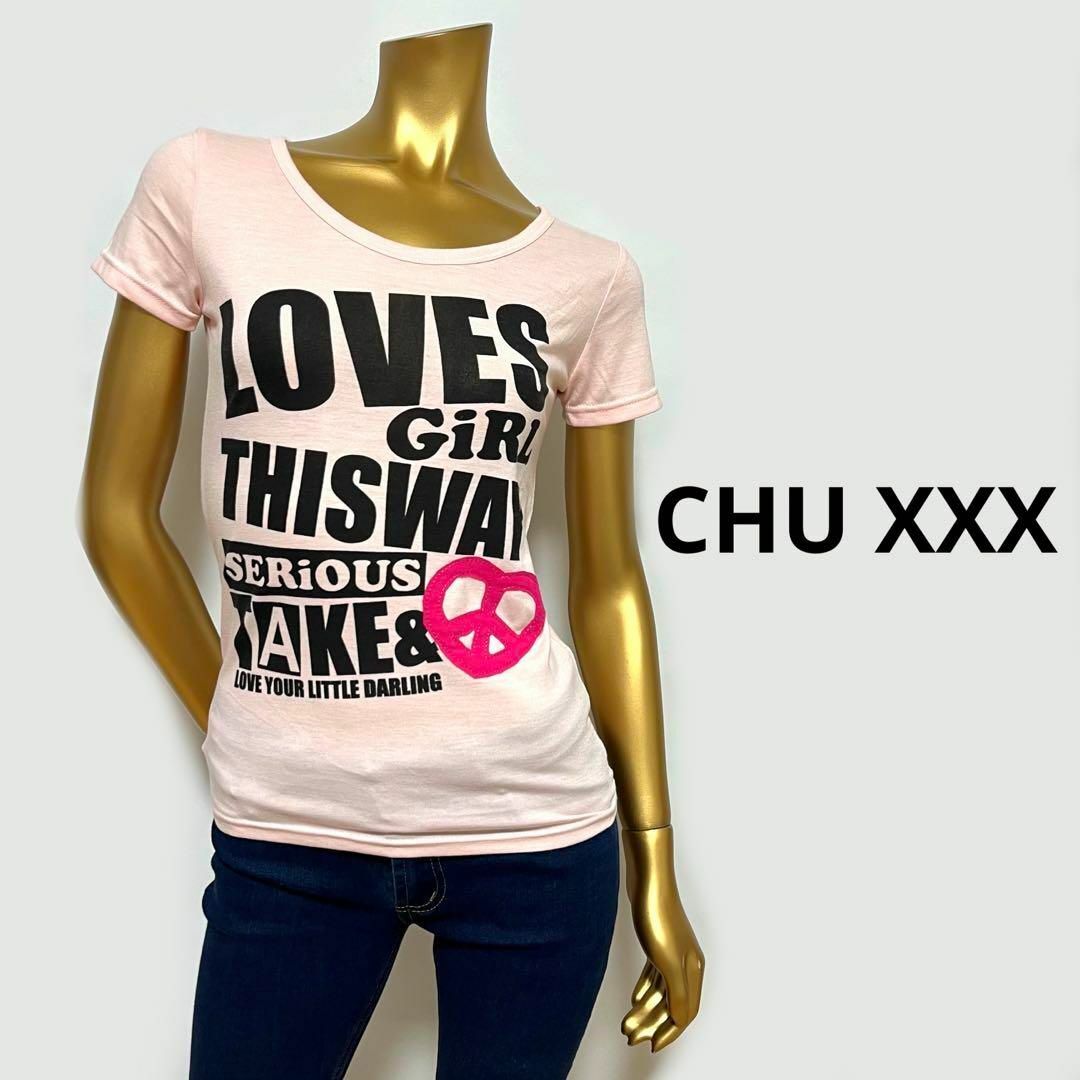 CHU XXX(チュー)の【3132】CHU XXX 背中羽プリントTシャツ ギャル レディースのトップス(Tシャツ(半袖/袖なし))の商品写真