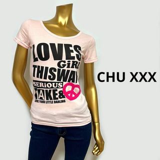 チュー(CHU XXX)の【3132】CHU XXX 背中羽プリントTシャツ ギャル(Tシャツ(半袖/袖なし))