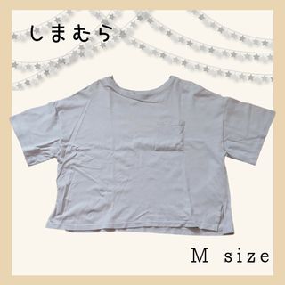 シマムラ(しまむら)の【しまむら】 半袖 Tシャツ ポケット ゆったり サイドスリット ベージュ M(Tシャツ(半袖/袖なし))