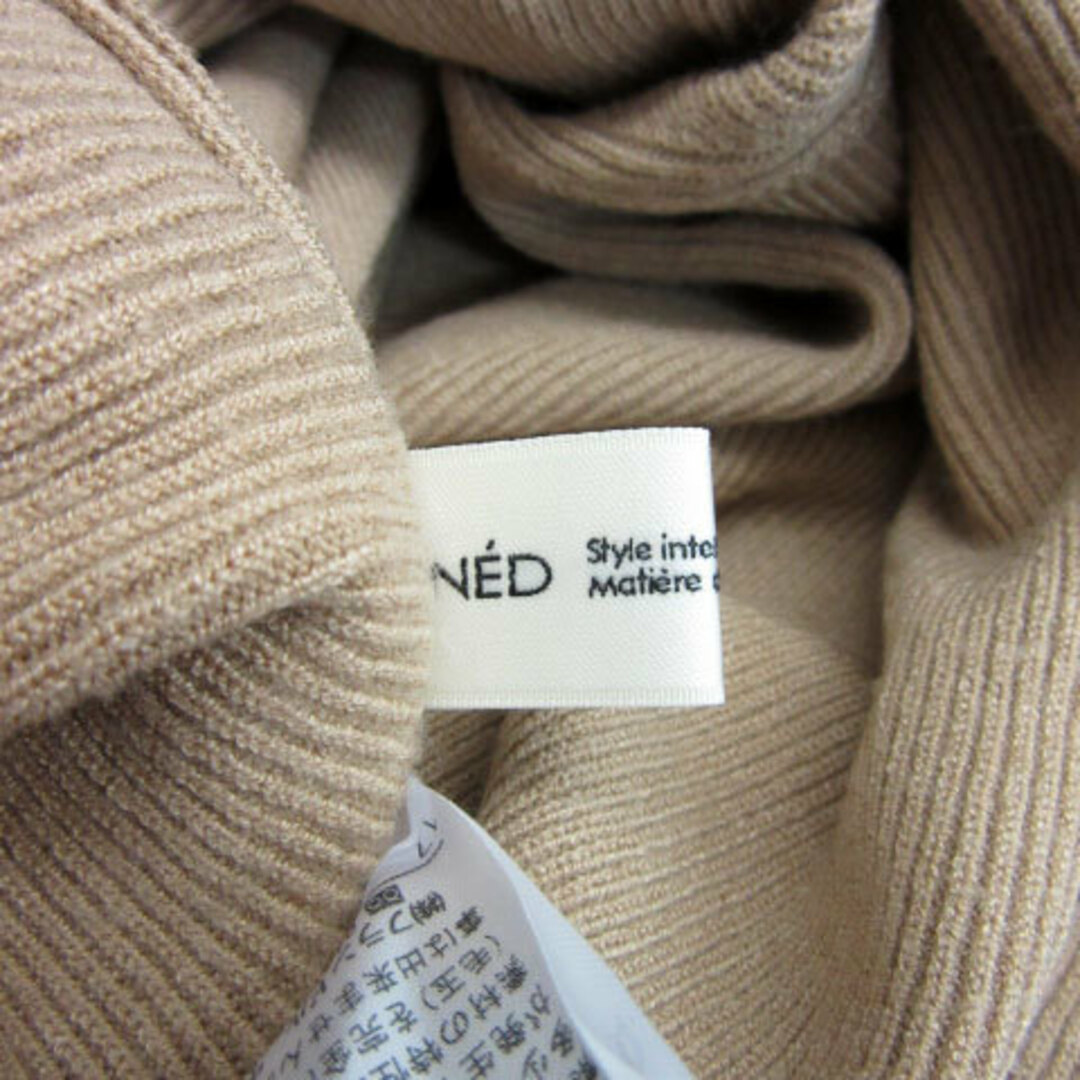 INED(イネド)のイネド INED ニット セーター 長袖 オフショルダー 9 ベージュ /MS レディースのトップス(ニット/セーター)の商品写真