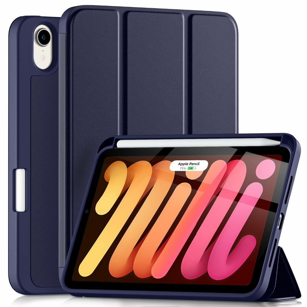【色: ネービー】Maledan iPad Mini 6 ケース 2021 iP