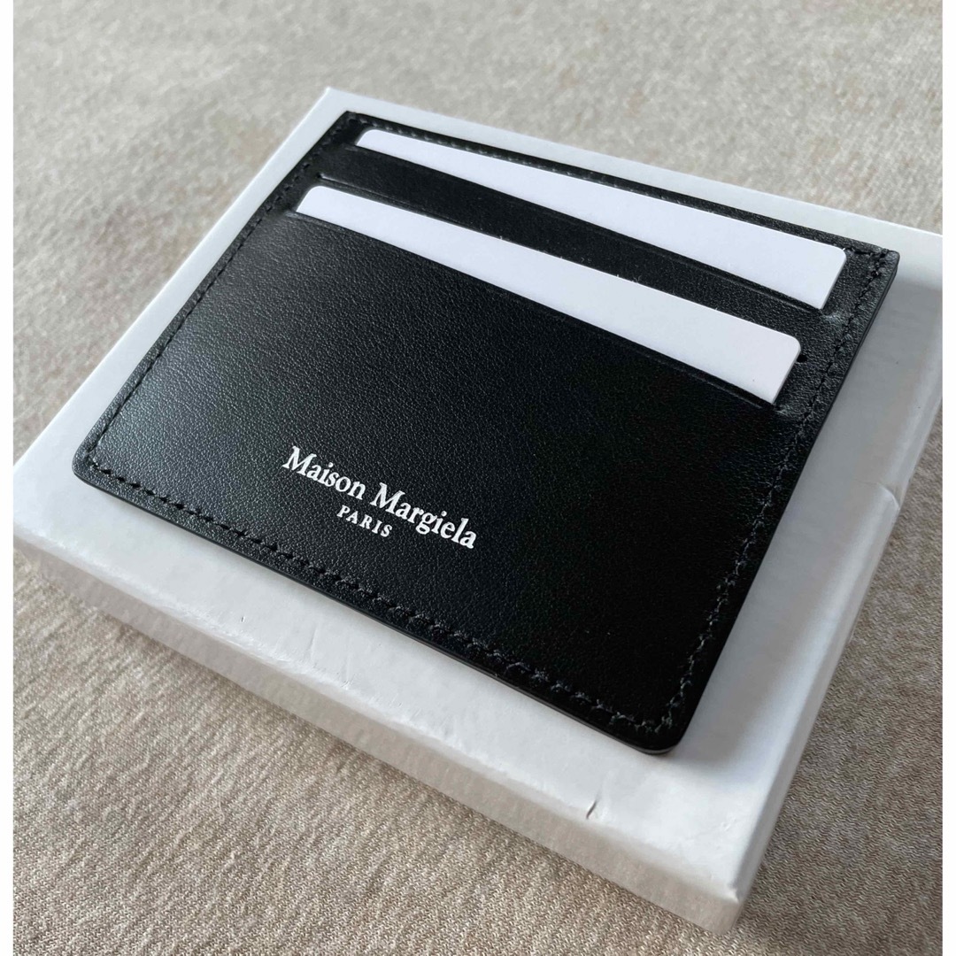 黒新品 メゾン マルジェラ カレンダーロゴ ラバー カードケース ブラック 財布