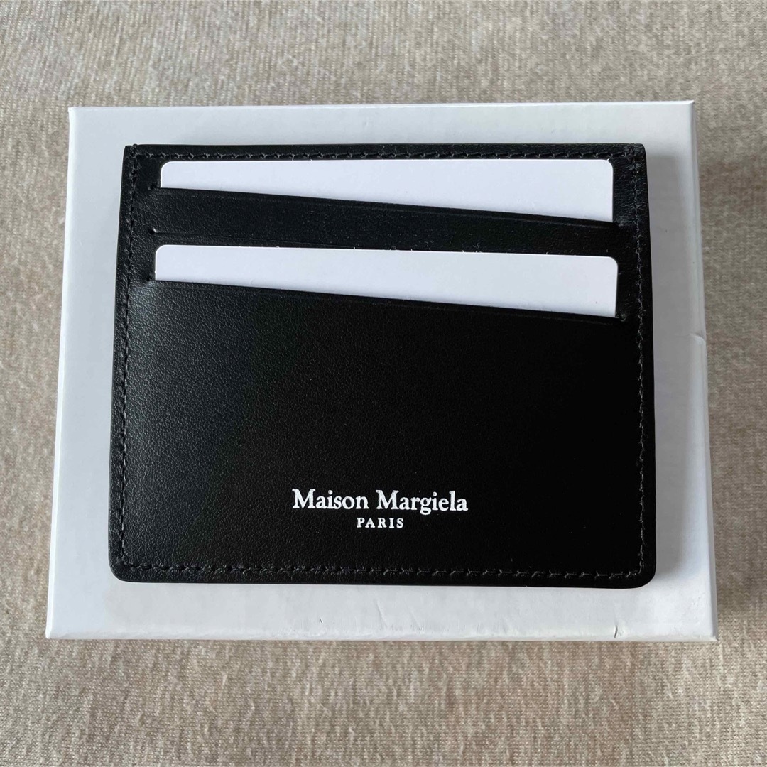 黒新品 メゾン マルジェラ カレンダーロゴ ラバー カードケース 財布