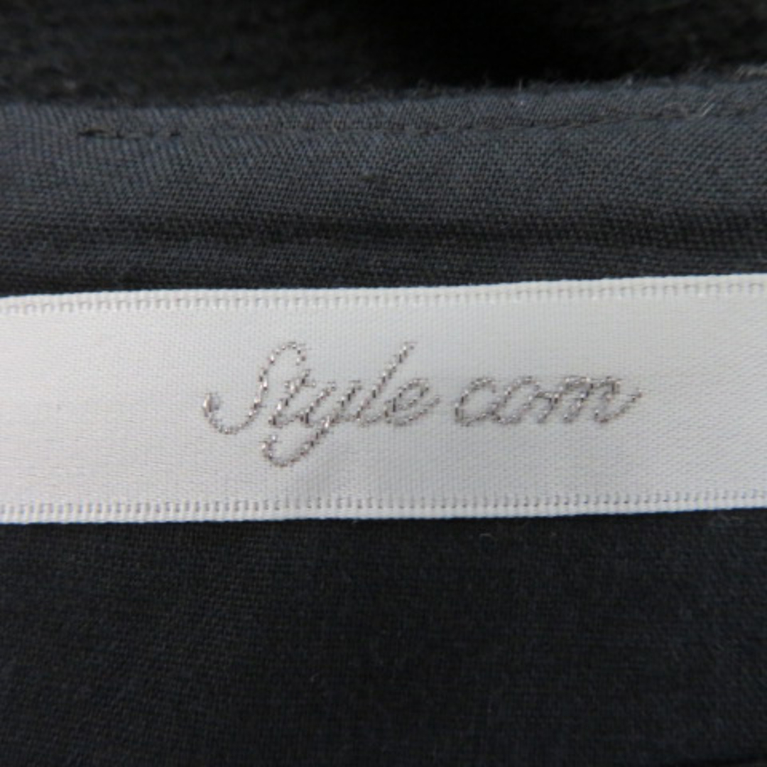 Style com(スタイルコム)のスタイルコム タイトスカート ひざ丈 無地 ウール 11 黒 ブラック /YK9 レディースのスカート(ひざ丈スカート)の商品写真
