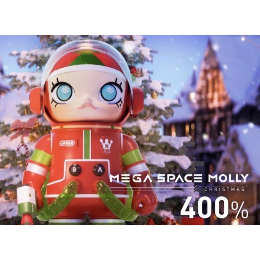 400%状態POP MART MEGA SPACE MOLLY CHRISTMAS 400％