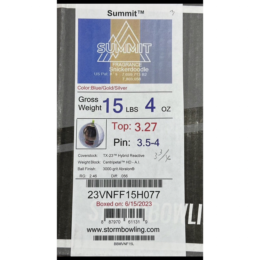 新品サミット15P3oz ストームの通販 by シルクカナコ's shop|ラクマ