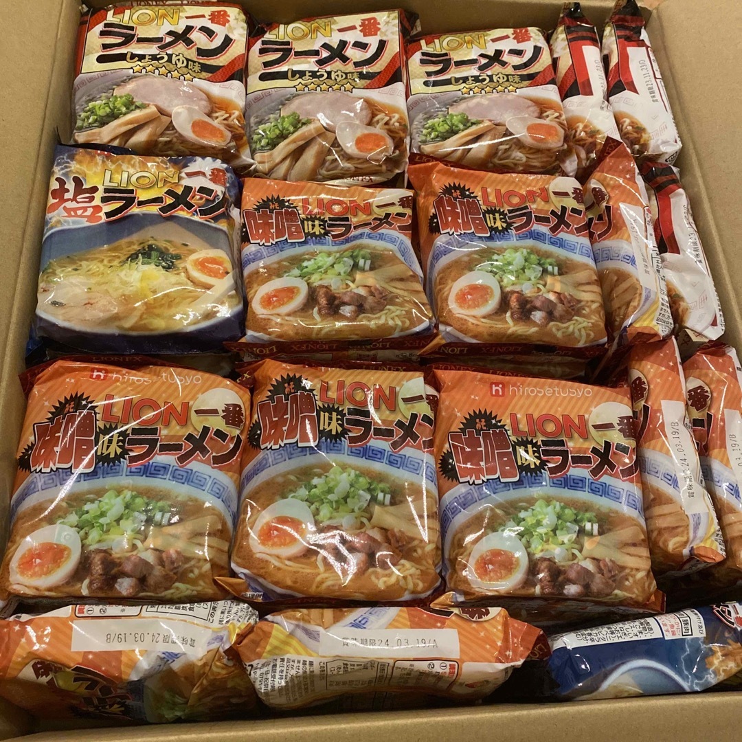 ヒロセ通商　ラーメン36個セット 食品/飲料/酒の加工食品(インスタント食品)の商品写真