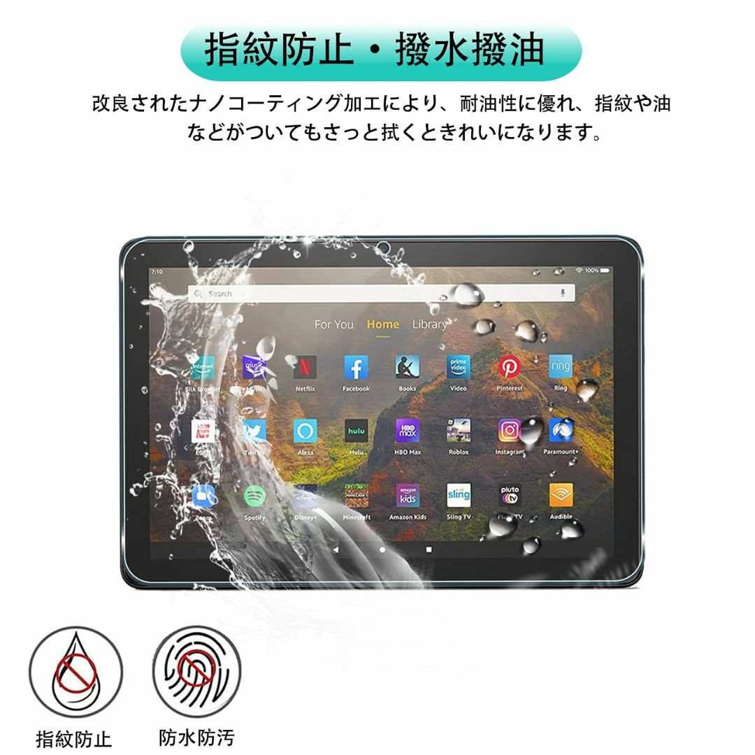 【2枚セット】 対応 タブレット 10.1インチ ガラスフィルム タブレット 1 4