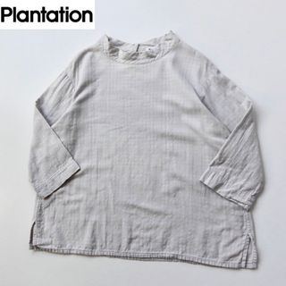 プランテーション(Plantation)の18AW プランテーション ダブルガーゼモックネックプルオーバー M(シャツ/ブラウス(長袖/七分))