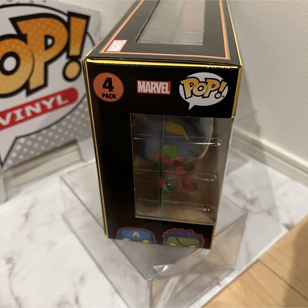 MARVEL(マーベル)の限定FUNKO POP! ホワット・イフ...？ゾンビ　ブラックライト4pack エンタメ/ホビーのフィギュア(アメコミ)の商品写真