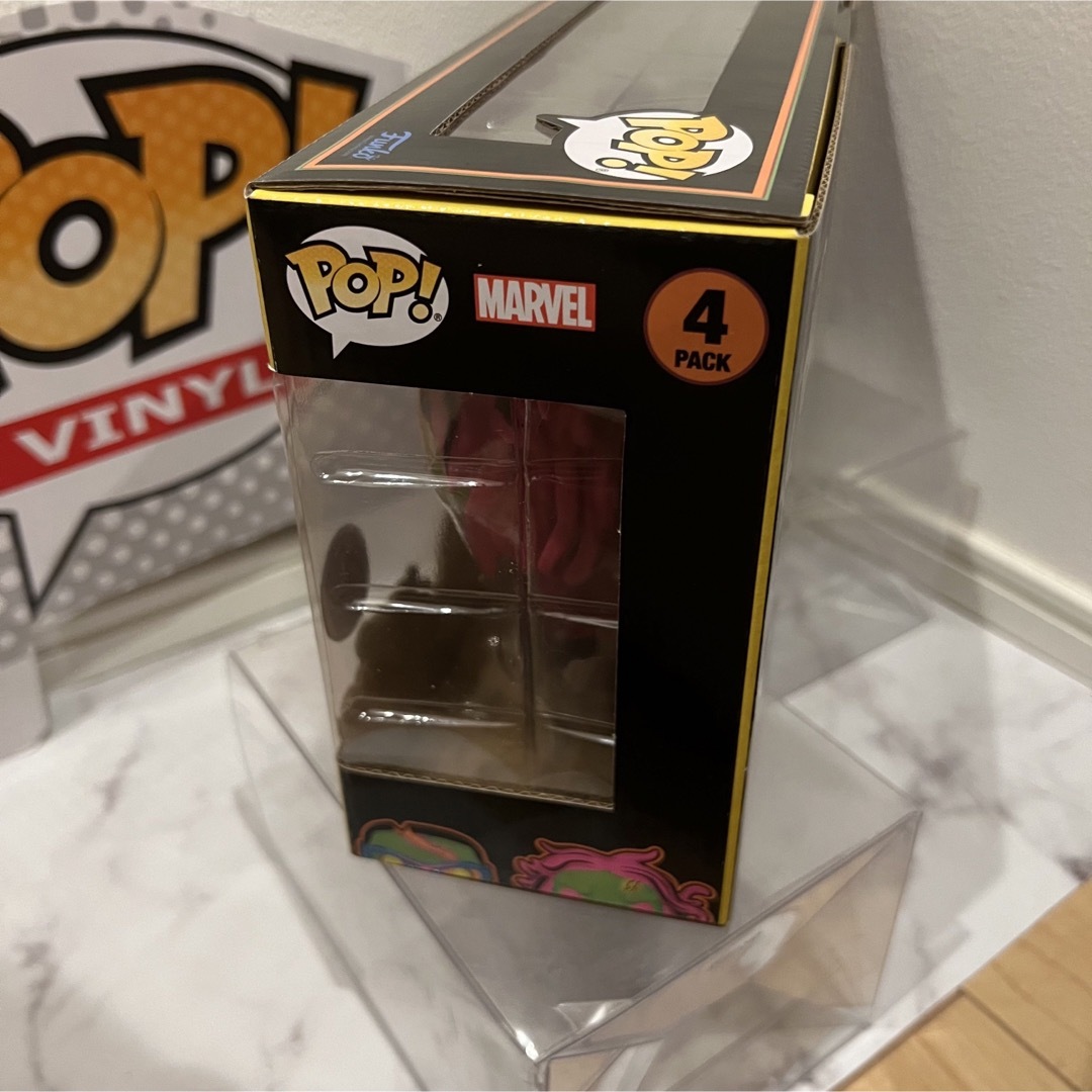 MARVEL(マーベル)の限定FUNKO POP! ホワット・イフ...？ゾンビ　ブラックライト4pack エンタメ/ホビーのフィギュア(アメコミ)の商品写真