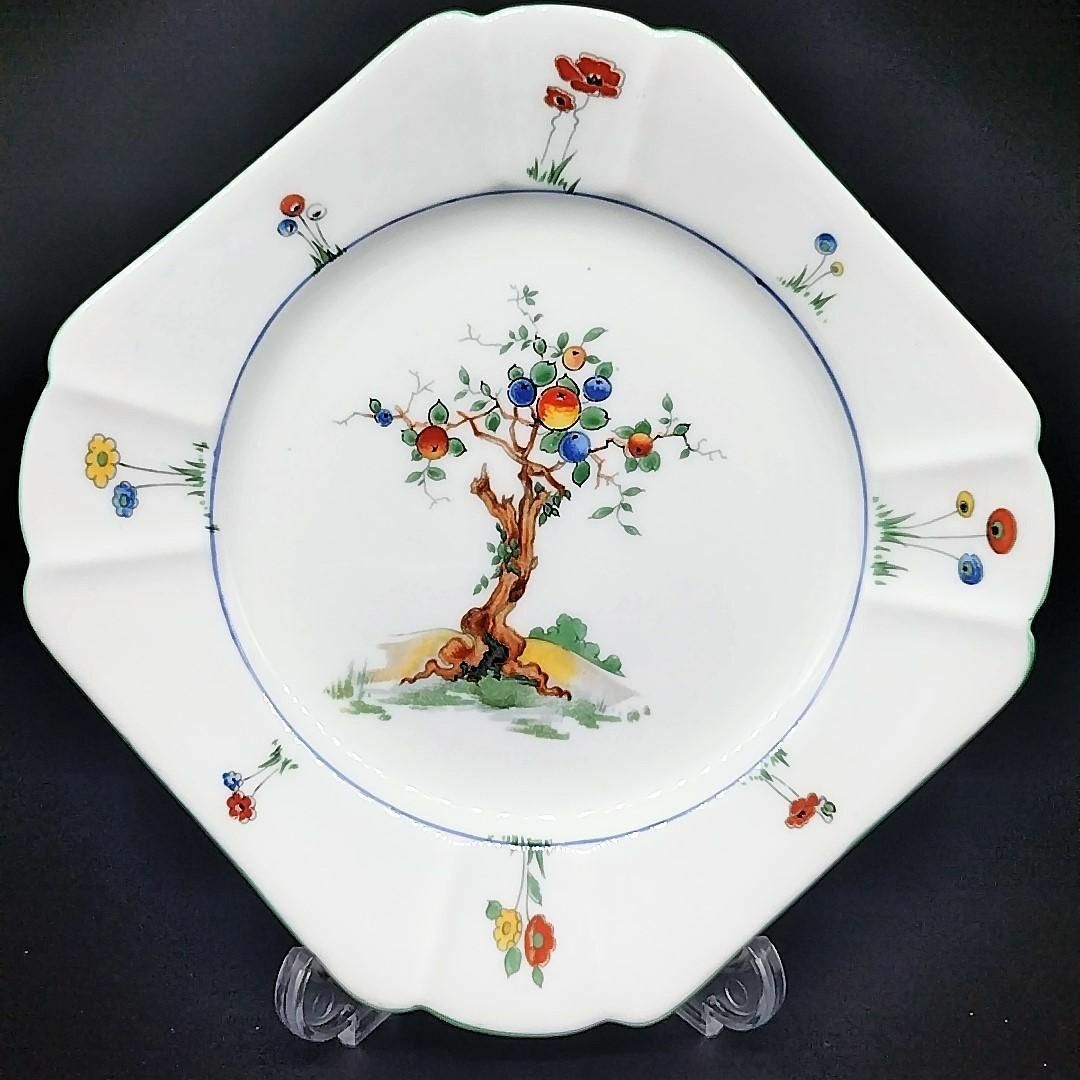 美品 希少 シェリー クイーンアン Crabtree トリオB カップ&ソーサー