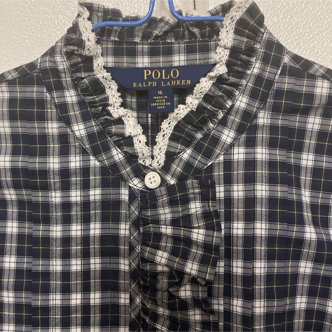 POLO RALPH LAUREN(ポロラルフローレン)のラルフローレンのチェック柄緑系カラーのシャツ レディースのトップス(シャツ/ブラウス(半袖/袖なし))の商品写真